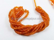 Mandarin Garnet Far Faceted Roundelle Beads
